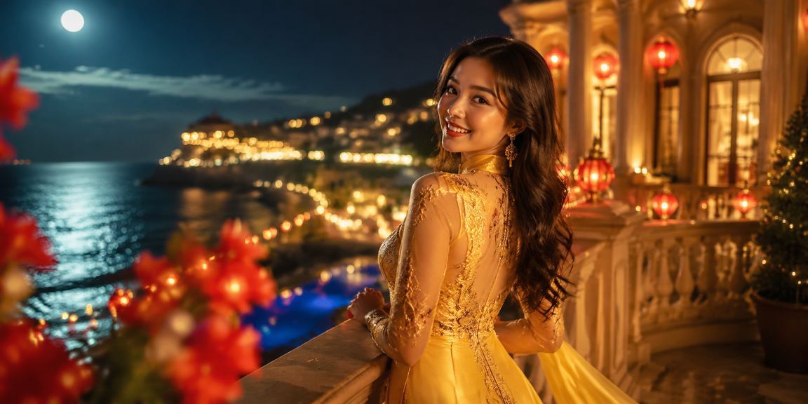Người phụ nữ mặc áo dài tại Đà Lạt tìm hiểu thông tin cá cược trực tuyến